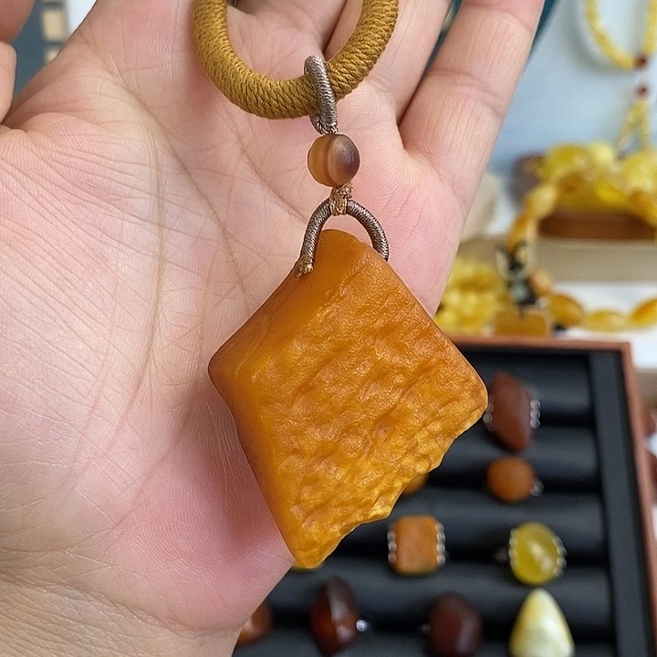 未镶嵌蜜蜡手串雅*吊坠