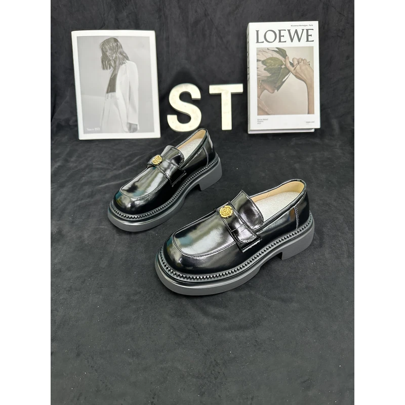 ST/ST【山茶花】 新款休闲百搭女厚底乐福鞋  2403388