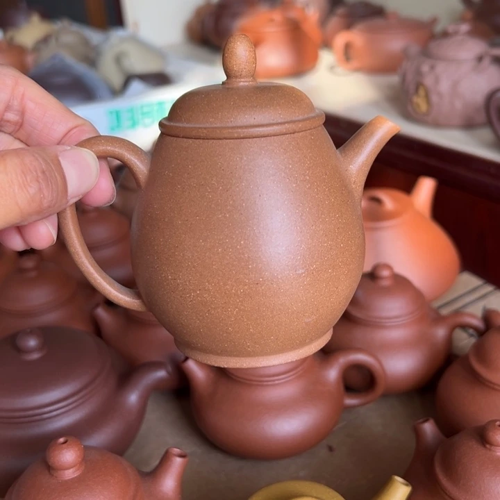 紫砂茶壶七彩高潘200c c