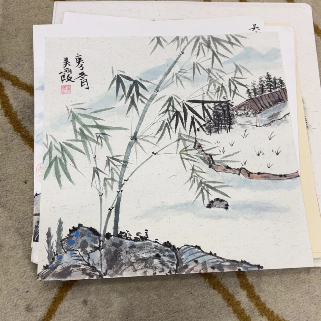 国画33-33卡纸作品童