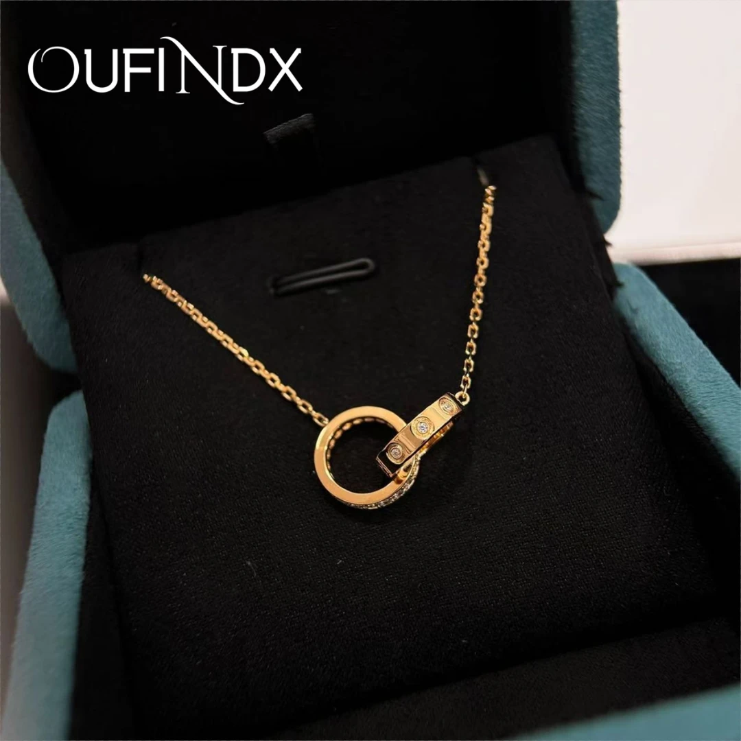 坠链均925银 OF坠链均925银 法【环环相扣】设计师款项链~1417