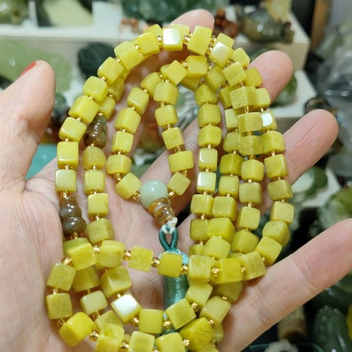 岫玉108粒手串项链两用未镶嵌妙****》