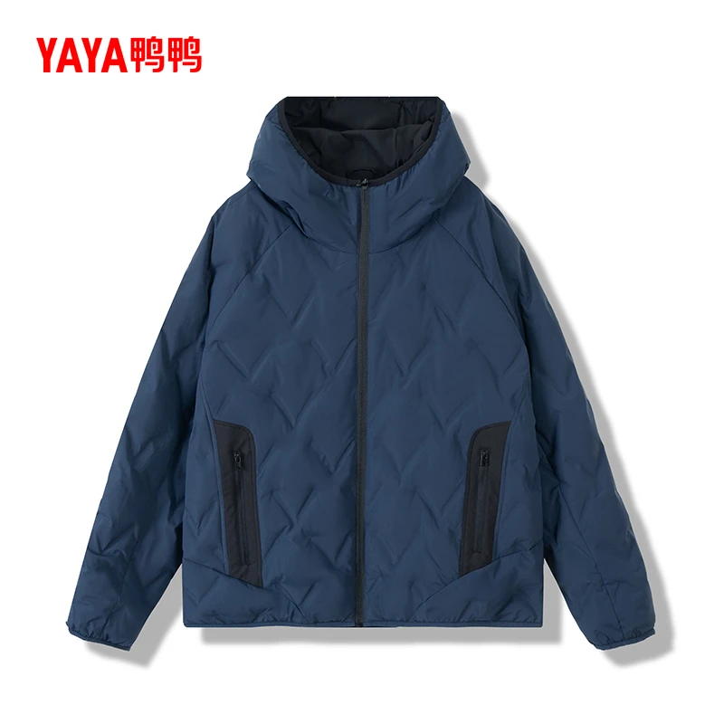 YAYA/鸭鸭运动户外时尚休闲男女同款保暖宽松羽绒服5W225Y