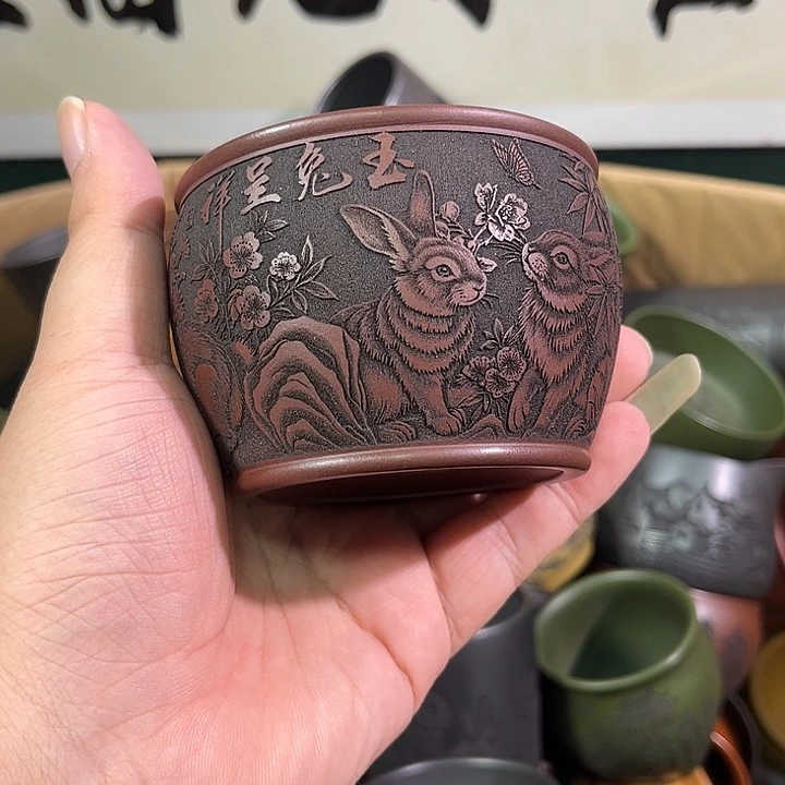 茶杯紫砂全手工紫砂主人杯