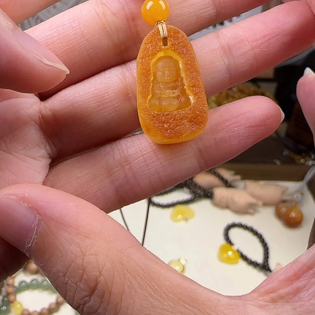 未镶嵌琥珀耳饰蜜蜡蜜蜡