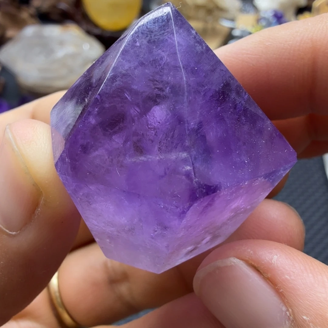 石材紫水晶柱子福利