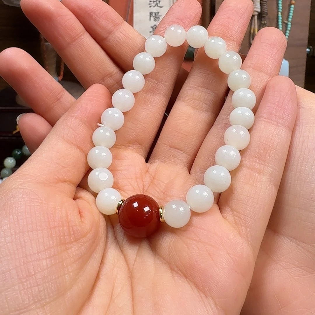 和田玉未镶嵌手链