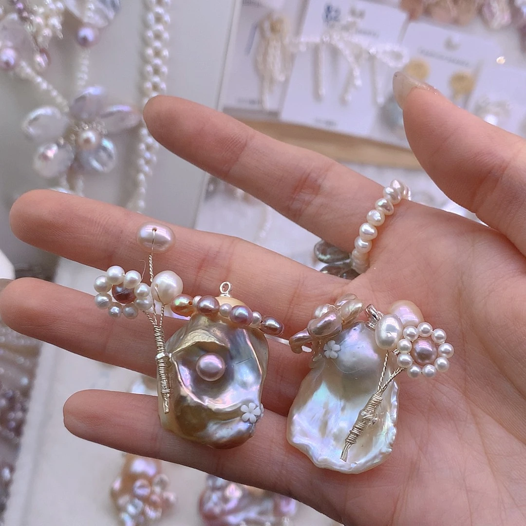 深***蓝未镶嵌淡水珍珠戒指