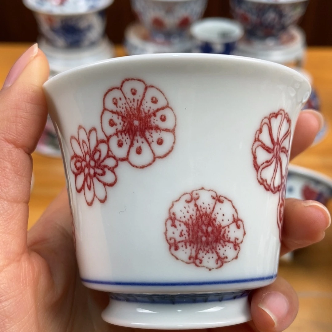 手绘现代茶具非古董