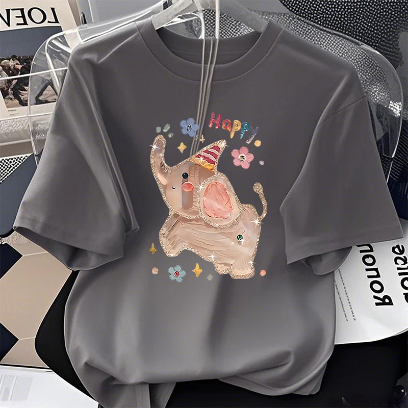 【6-3】2025纯棉男女同款纯棉T恤短袖t恤男女夏季ins潮牌潮