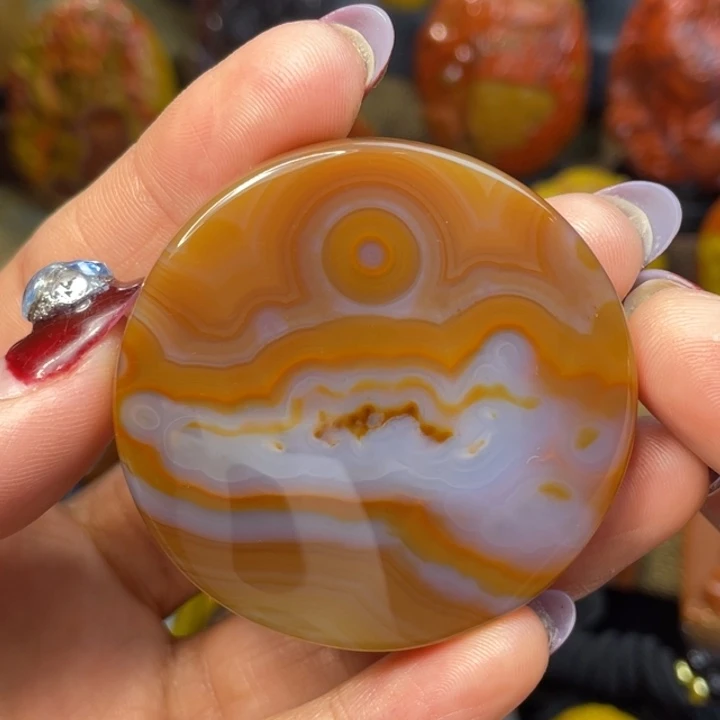 玛瑙/玉髓未镶嵌珠宝奇石尚品巴西拨云见日象形仿古貔貅