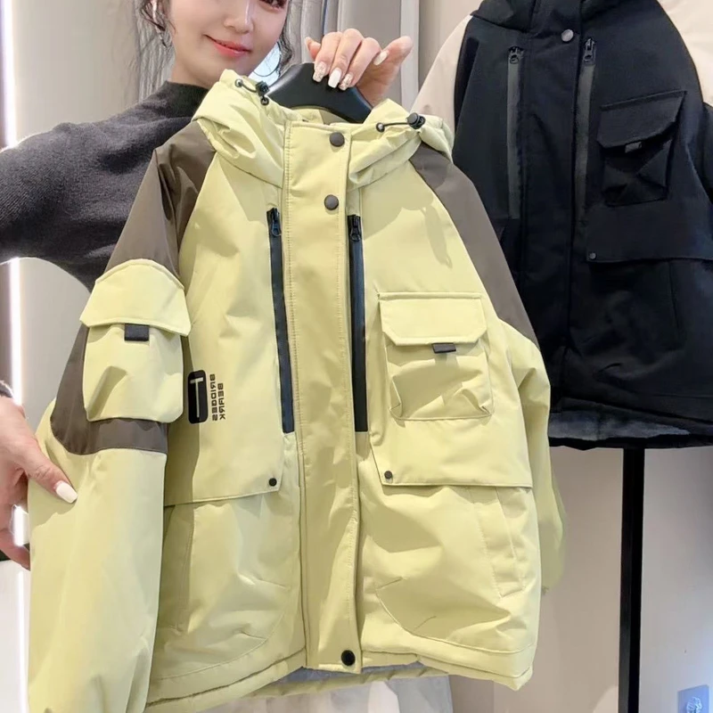 儿童冬季外套中长款加绒棉服新款中大童加厚棉衣男孩帅气潮