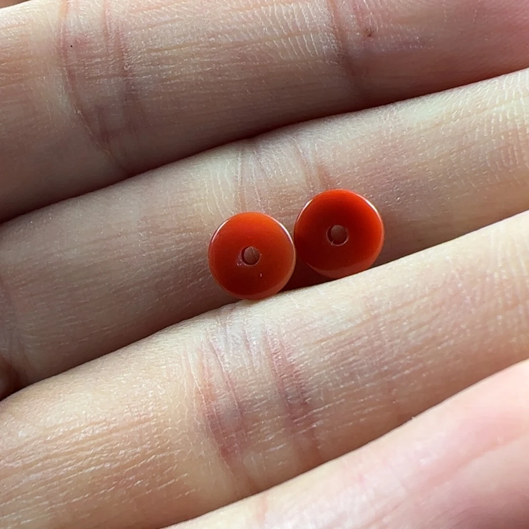 南红玛瑙隔片未镶嵌