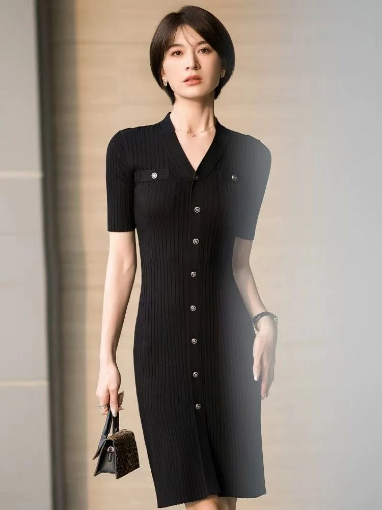 【200-217】冰凉夏季法式小香风加宽加大连衣裙胖MM纯色长裙