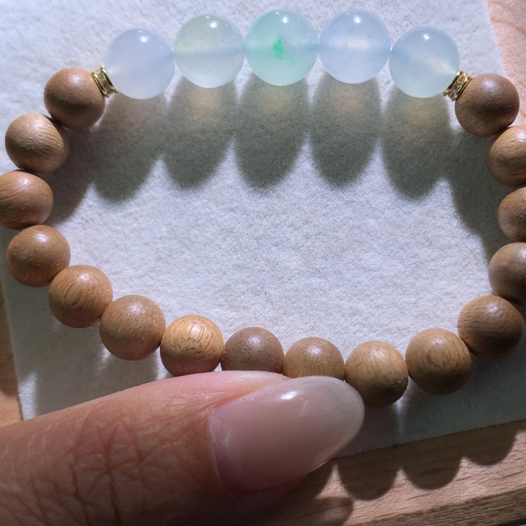 翡翠散珠特价冰透马卡龙卡9-10