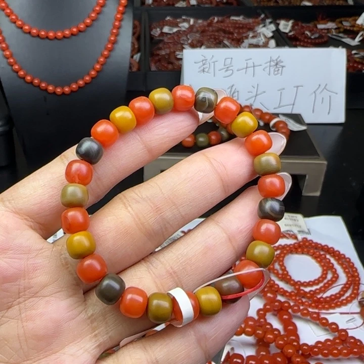 未镶嵌手链南红玛瑙天然包浆7mm
