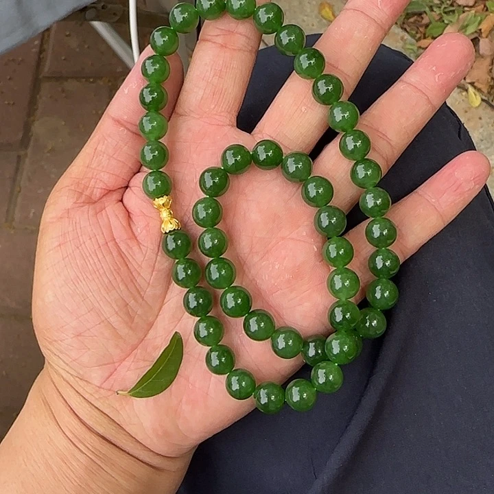 和田玉（碧玉）未镶嵌颈饰卡9.3俄罗斯碧玉