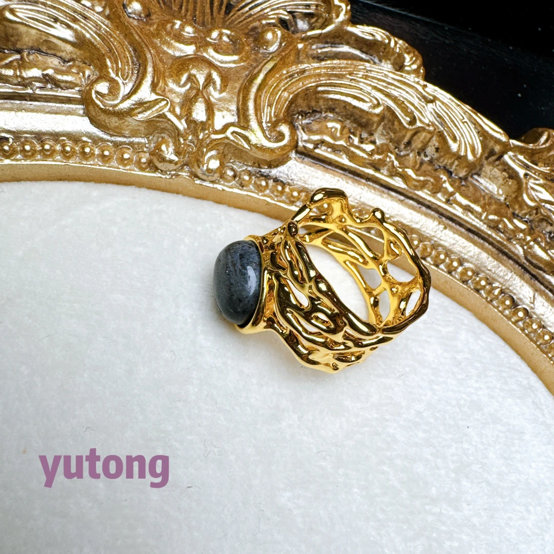 铜合金仿水晶戒指 【雨桐高奢饰品】戒指CC00808#1