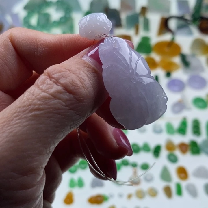 翡翠未镶嵌挂件天然翡翠