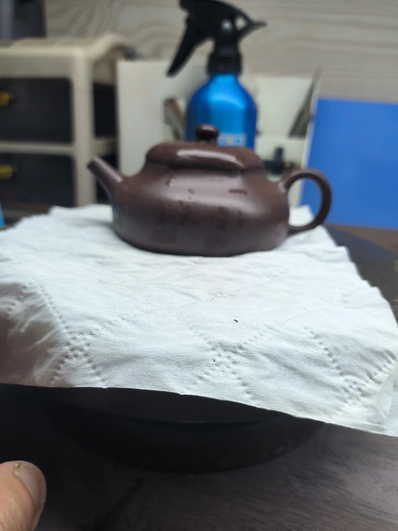 紫泥，全手，混六方，静乐壶