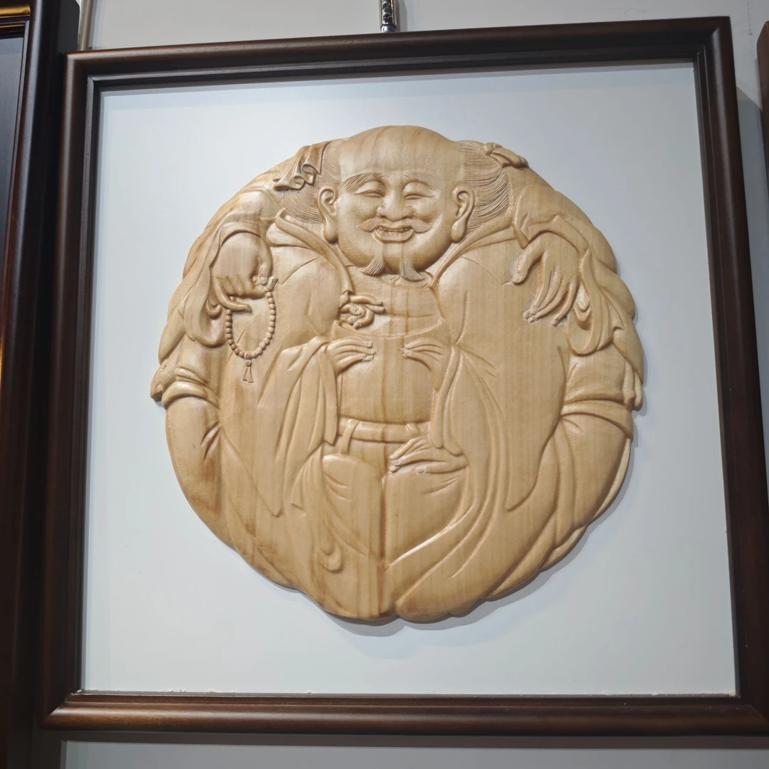 鼎铭东阳木雕一团和气三分归元手工传统雕刻挂件