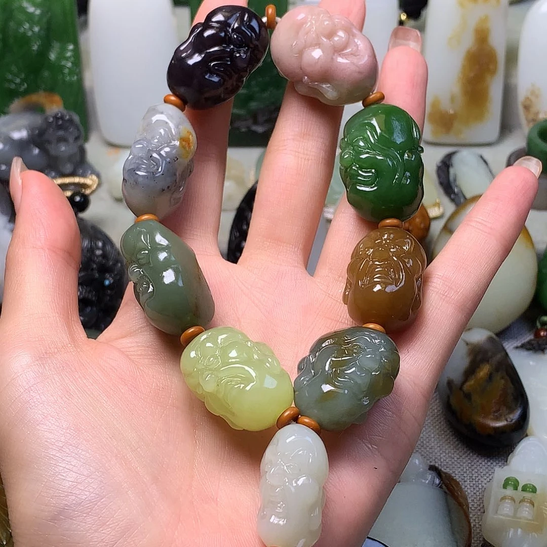 未镶嵌手串和田玉天*