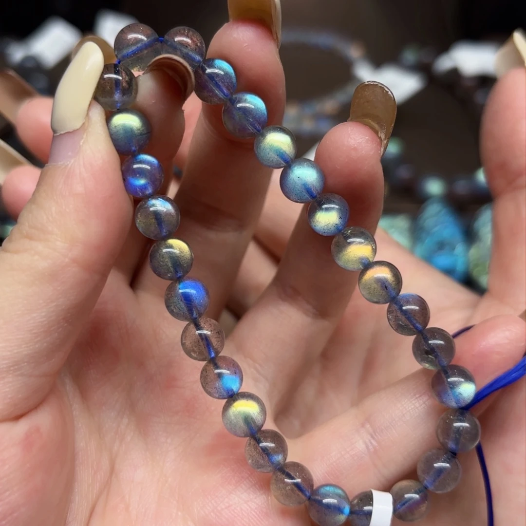 未镶嵌手链长石7mm左右