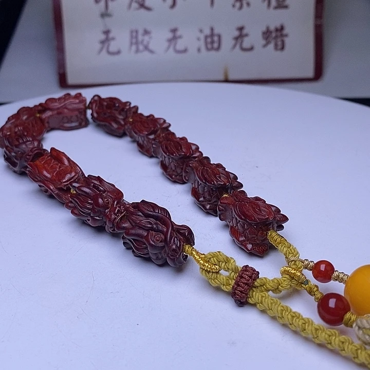 小叶紫檀手串/手链龙头手持