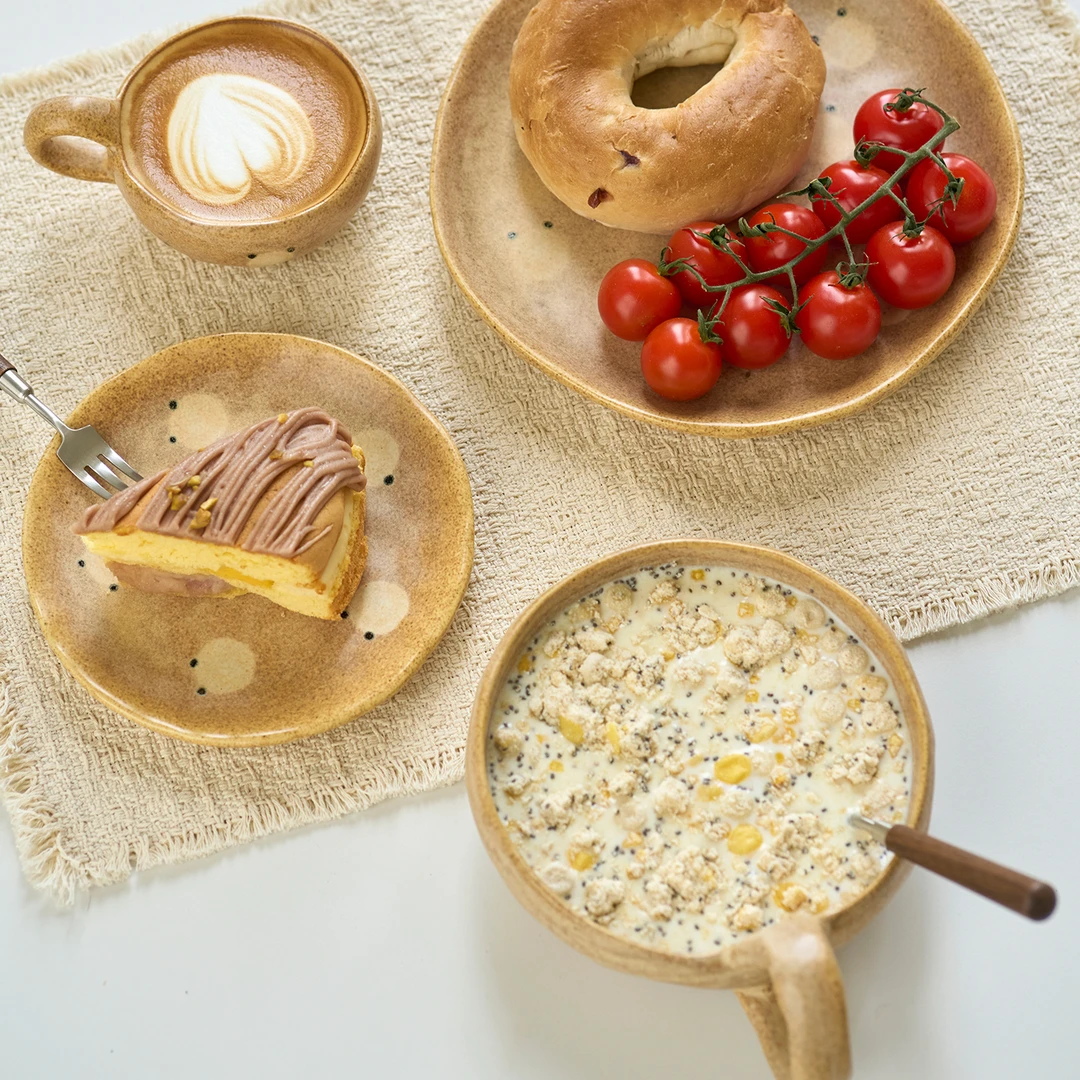 肆月静谧设计感小众拿铁杯咖啡杯高档精致手作咖啡杯艺术感高颜值