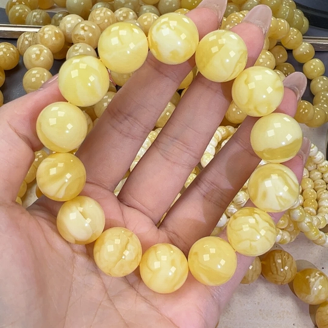 手链琥珀未镶嵌33.3妖花