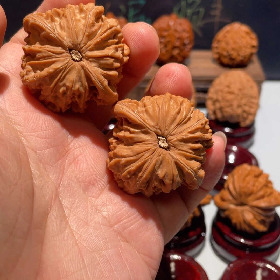文玩核桃把件?****?磨盘42全品