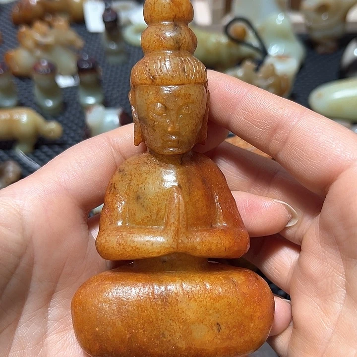 和田玉颈饰未镶嵌古**藏