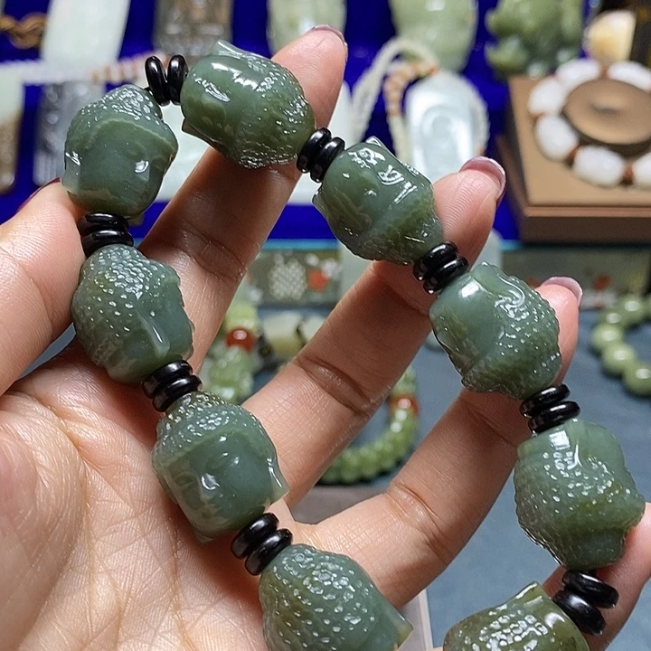 和田玉未镶嵌手链