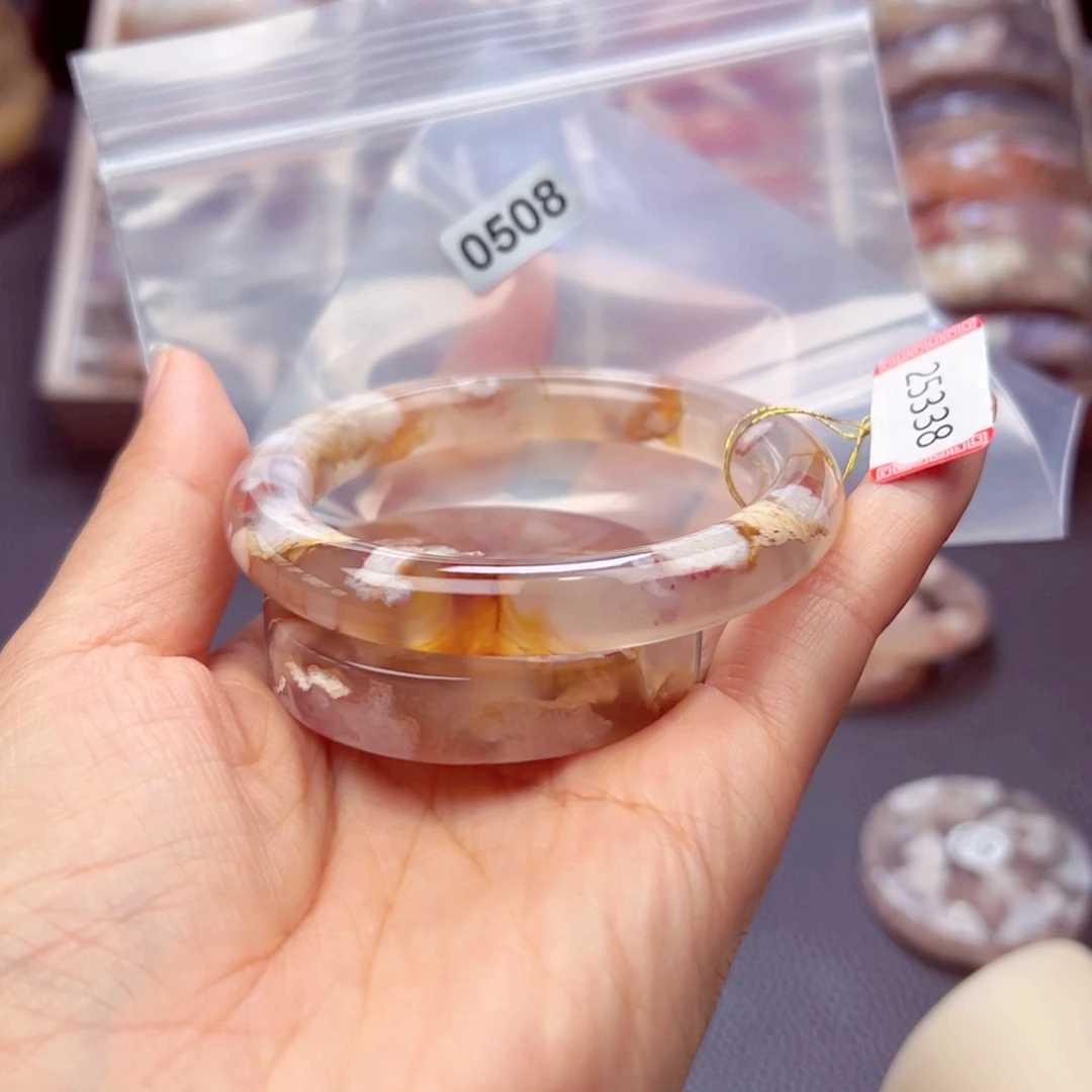 未镶嵌手镯玛瑙/玉髓果*