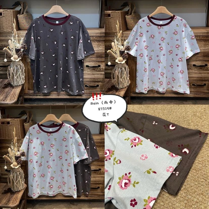 叨叨推荐款 RS#87319#印花短袖T恤 FL