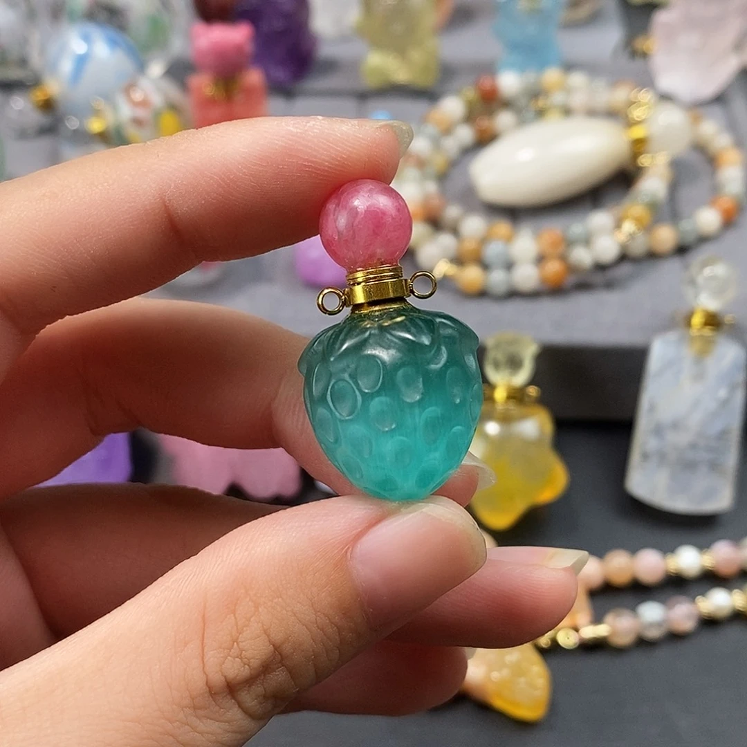 合金查罗石珠宝半成品香水瓶