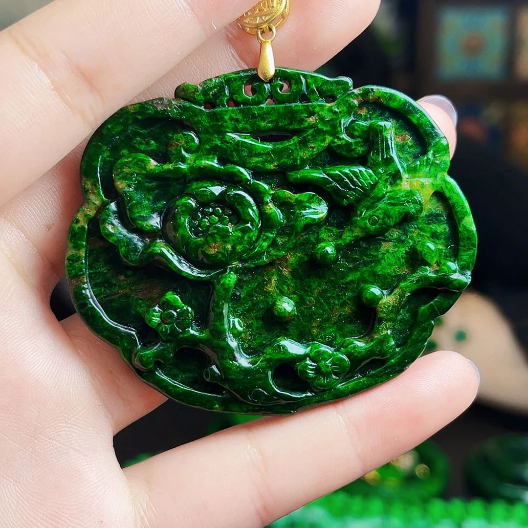 颈饰银S925镶嵌翡翠多样性