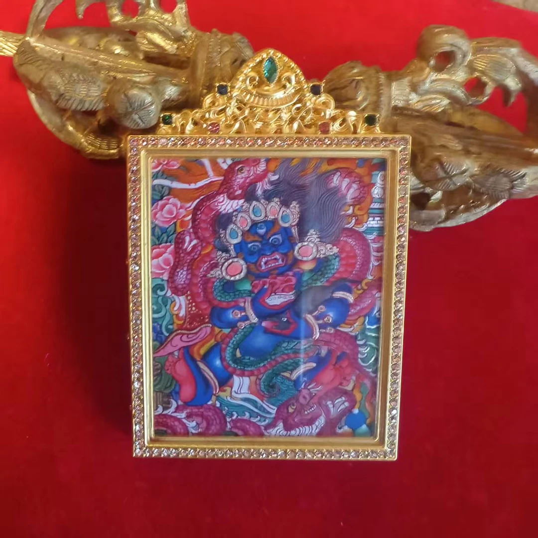 六臂大黑天--热贡纯手绘