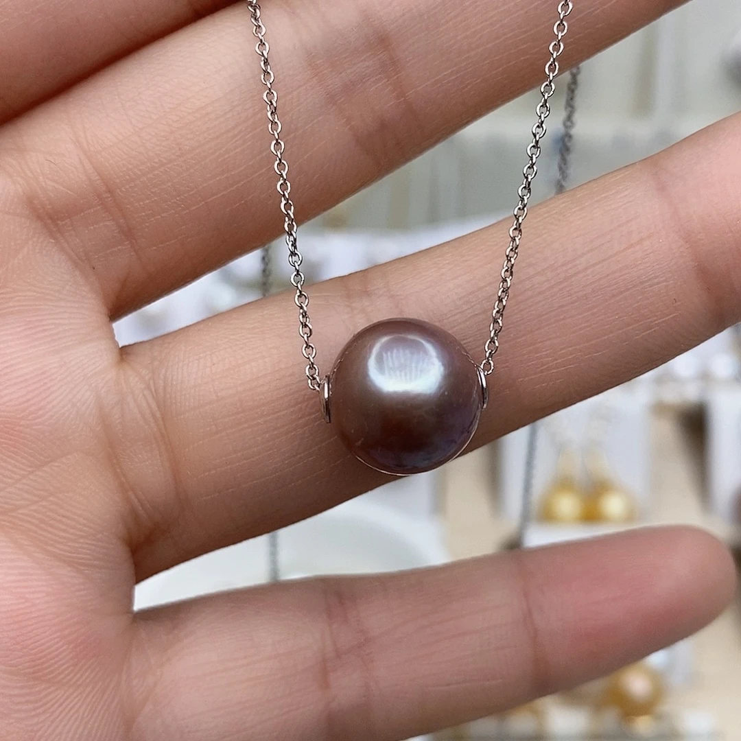 淡水珍珠颈饰银S925镶嵌