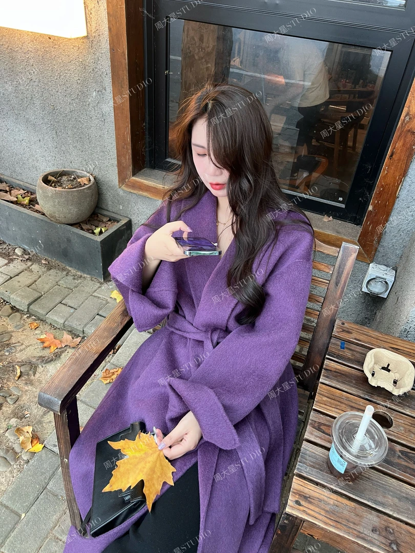 【周大星定制】2025秋上新[醋酸羊毛/秋意盎然]丝滑垂感双面呢H969