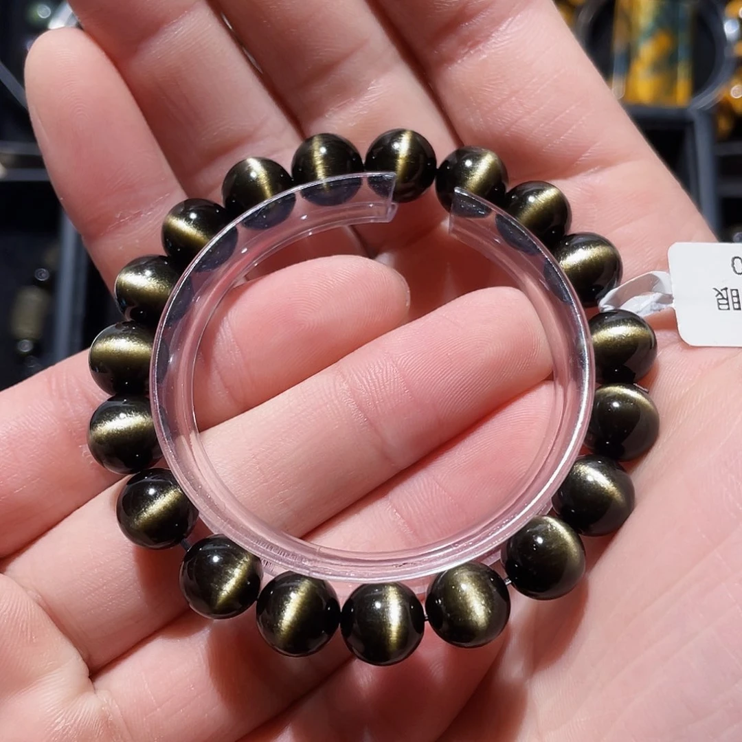 黑曜岩手串未镶嵌