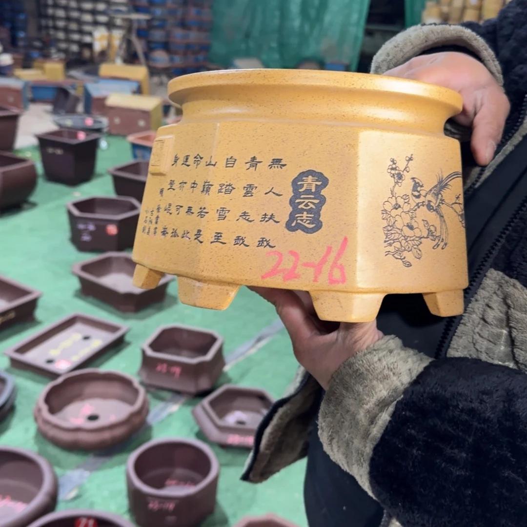 紫砂花盆紫砂花盆