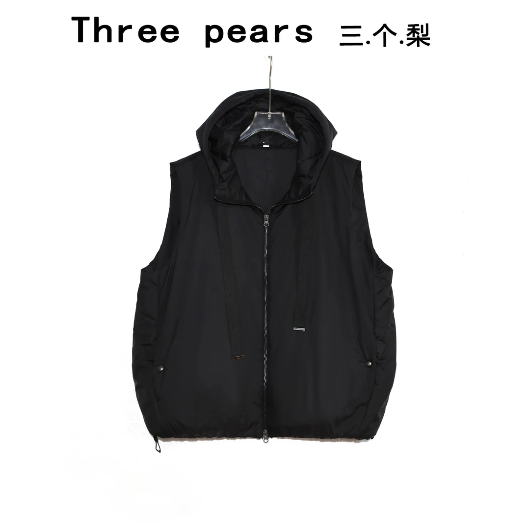 女士时尚休闲百搭连帽拉链马甲CJ1005