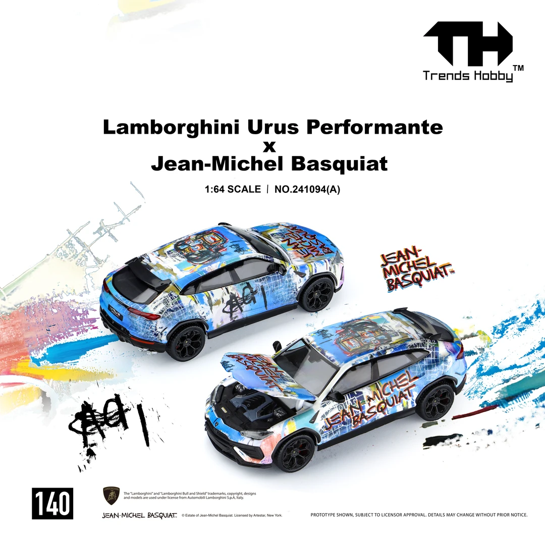 预售 TH 1:64 兰博 URUS x 巴斯奎特 联名款-白色 合金车#140