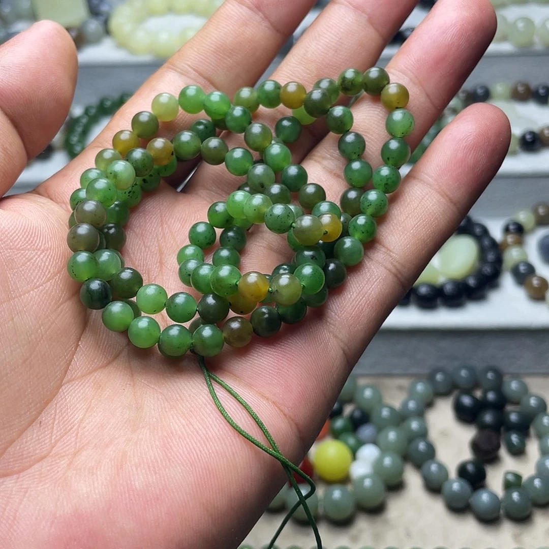 手串未镶嵌和田玉红*