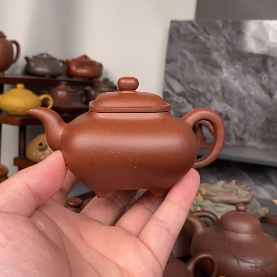 茶壶紫砂精工半手四方传炉160cc