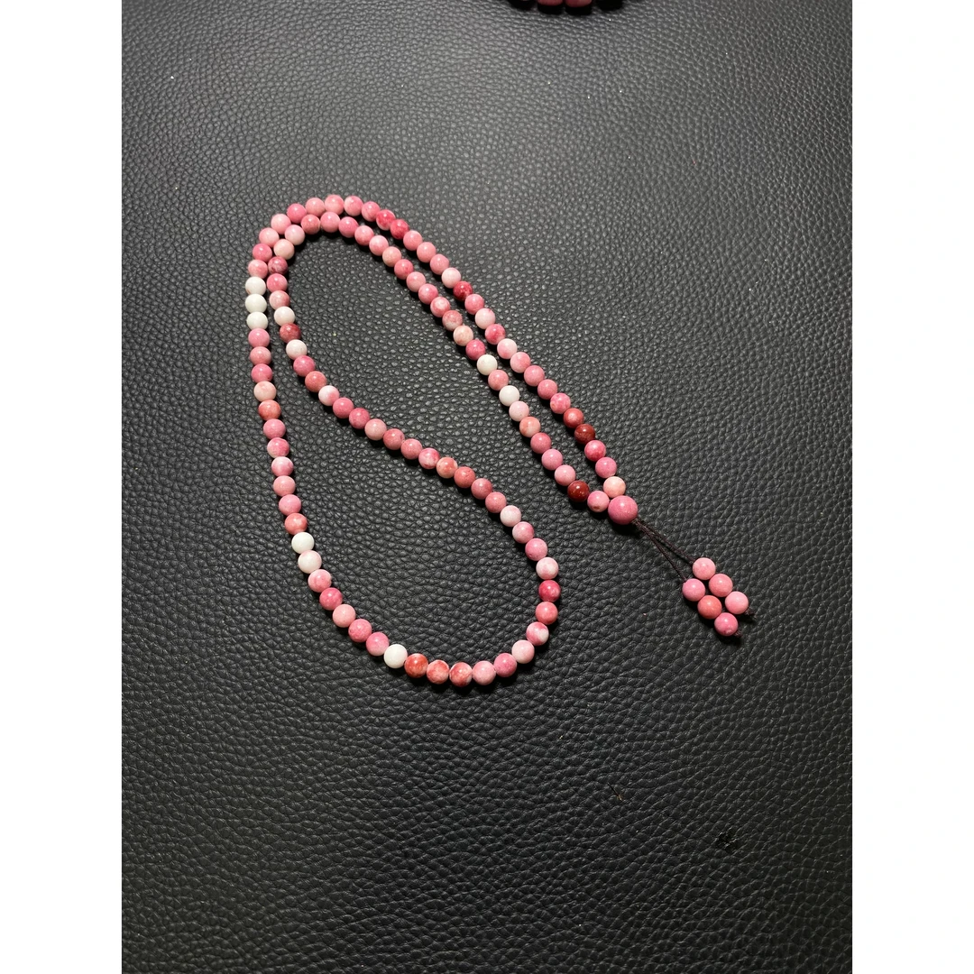 含辰砂工艺品 N048-经典鸡血石多圈手链6mm