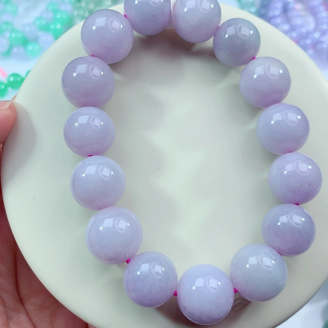 翡翠未镶嵌手链卡14.6-15.7