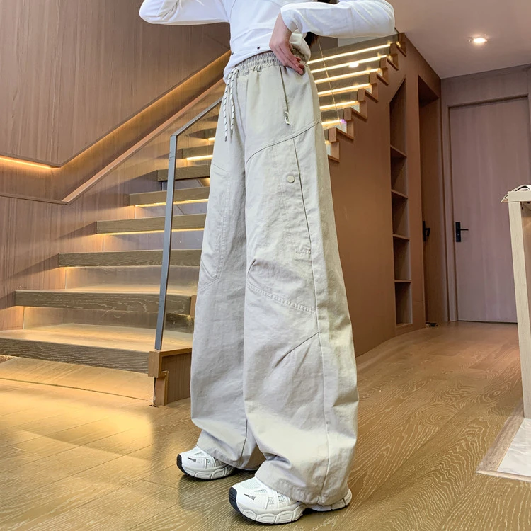 女童休闲裤2025秋季新款女孩工装裤百搭中大童初中生春秋款显瘦