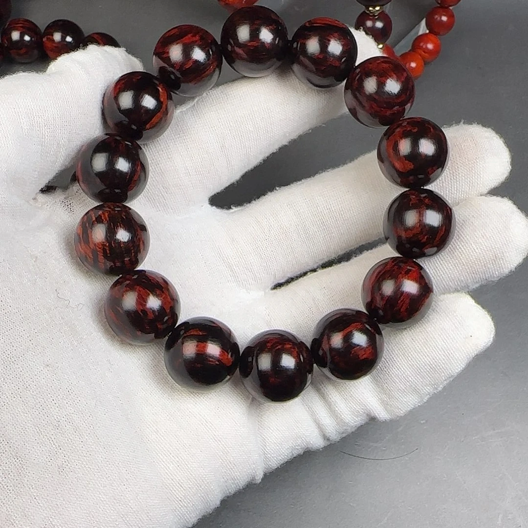 能***召手串/手链降真香黑金漂红黑线高货16